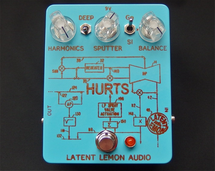 Hurts pedal - harmonic perc fuzz distortion